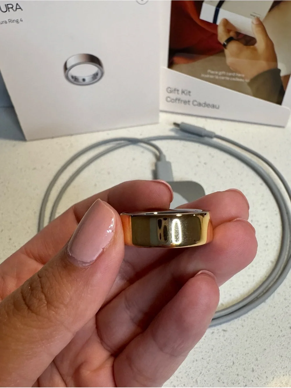 Rose Gold Oura Ring 4th Generation - Size 9